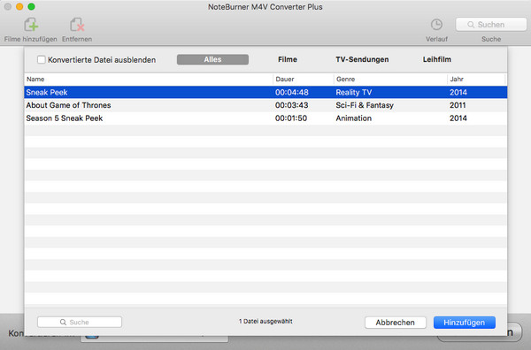 noteburner m4v converter plus mac